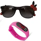 UV Protected Sunglass with Digital Watch for Boys & Girls 