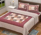 Flat Double Bedsheet with 2 Pillow Cover Jaipuri Cotton 