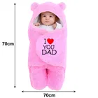 Brandon Baby Wrap I Luv Dad Pink 70x70 cm