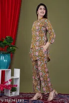 Rayon Top & Bottom Set for Women 