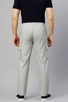 Cotton Blend Regular Fit Track Pants for Men 