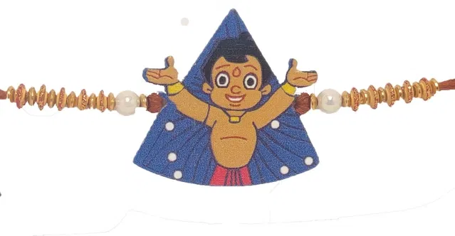 Plastic Chota Bheem Kids PVC Rakhi for Kids (Multicolor, Pack of 1)