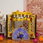 मंगल भवन मार्वेलस फूल बंगला बैकड्रॉप फ़ॉर गॉड आइडल, येल्लो