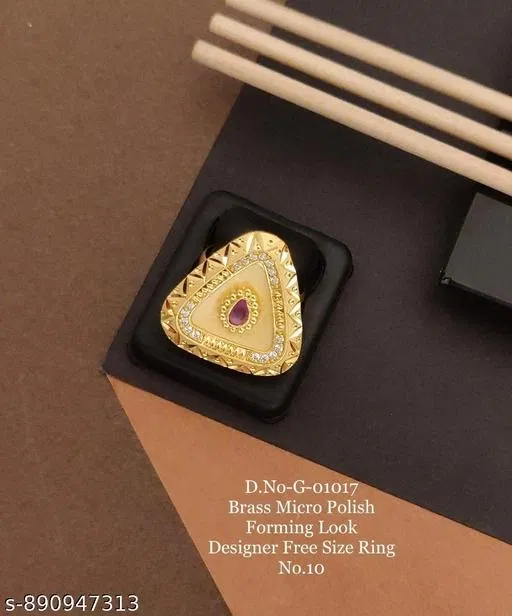 Ring for Women (Pink, Free Size)