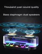Life Like Rgb Transparent 10 W Bluetooth Speaker Bluetooth V5.0 With Usb,Sd Card Slot,Call Function Playback Time 5 Hrs