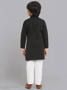 Cotton Blend Kurta with Pyjama for Boys 