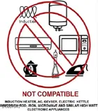 6 LED RGB Multi Color Light + 8 Socket Extension Board 