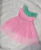 Net Sleeveless Dress for Girls 