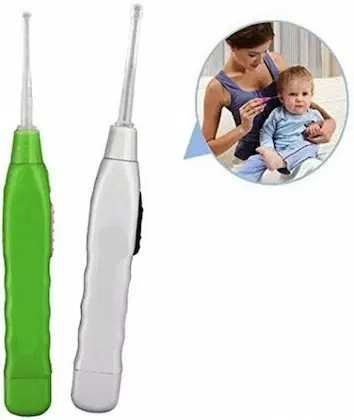 Ear Wax Cleaning Tool with LED Light (Multicolor, Pack of 2)