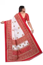 शारदा क्रिएशन आर्ट सिल्क प्रिंटेड साड़ी विद ब्लाउज 