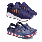 Combo of Sports Shoes and Clogs for Men 