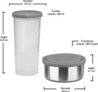 MILTON Steel 4 Container Lunch Box 