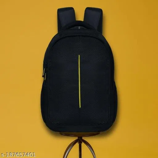 Polyester Backpack for Men & Women, Black