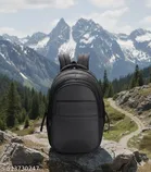 Polyester Backpack for Men & Women, Black