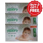 Teddyy Baby Easy Diapers Pants Small 3X42 Units (Buy 2 Get 1 Free)