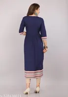Naira Cut Rayon Embroidered Kurti for Women 