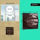 Hewa Casa 6 inch Ventilation Fan with Back Shutter 150 mm Exhaust Fan 