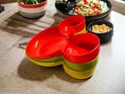 Plastic Plates for Kitchen, Multicolor, Pack of 3