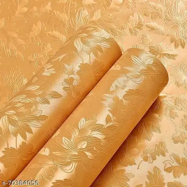 Vinyl Wallpaper for Home (Beige, 45x250 cm)
