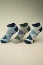 Cotton Spandex Ankle Length Socks for Men 