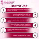 Majestique Nail File and Clipper Set Professionally Designed for Smooth Filing of Nails and Removes Dead Skin 