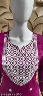 Rayon Slub Printed Kurti for Women 