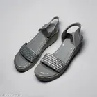 Heels for Women (Grey, 8)