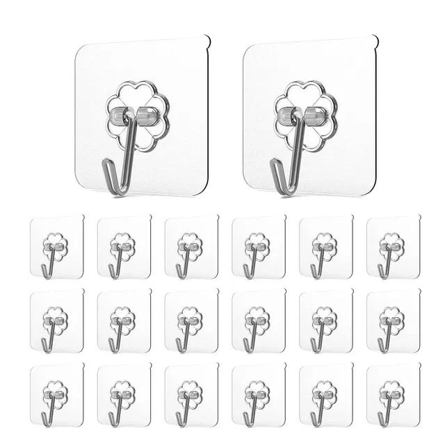 Hanging Guming Hook (Silver, Pack of 20)