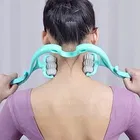 Neck Spine Massager with 360° Adjustable 6-Wheel Dual Pressure Points [Assorted Color]