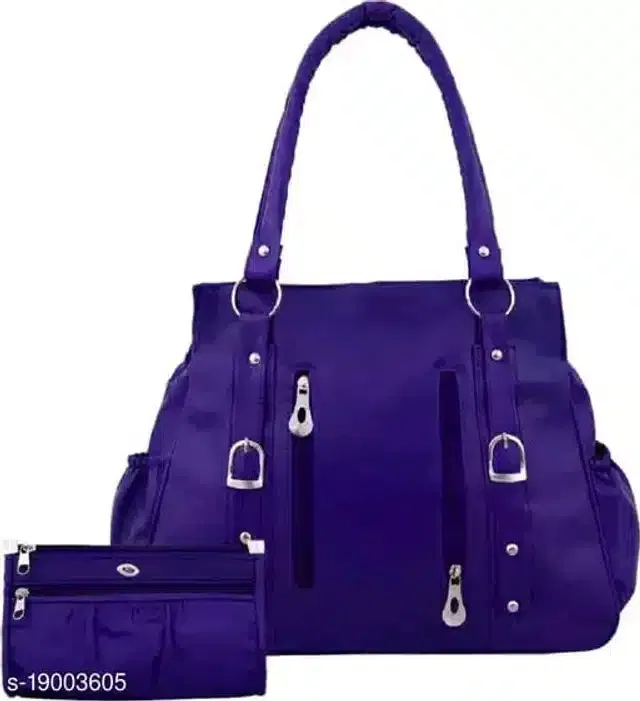 Women's Handbag with Purse (Blue)