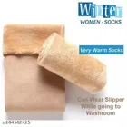 Velvet Socks for Women (Multicolor, Set of 1)