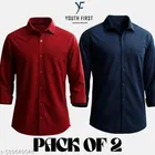 Polycotton Solid Shirts for Men, Multicolor 