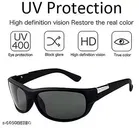 Sports UV Protected Sunglasses for Mens ,Black