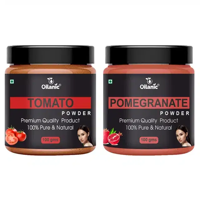 Natural Tomato & Pomegranate Powder for Skin & Hair (Pack of 2, 100 g)