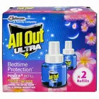 All Out U La Power+ Floral Fragrance (Pack Of 2 Refill) 2X45 ml