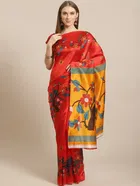 Mysore Silk Printed Saree for Women 