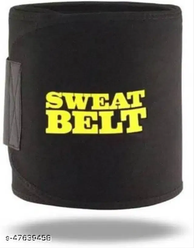 Sweat Belt for Unisex (Black, Free Size)