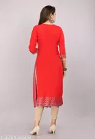 Rayon Embroidered Kurti for Women 