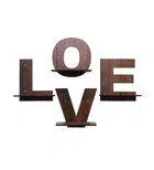 KC Arts MDF LOVE Wall Hanging Shelves 6x6 inch Pack of 4
