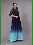 Colorblocked Georgette Kurti for Women 