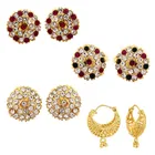 Gold Plated Designer Earrings Set for Women & Girls 