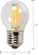 Immutable Tungsten Filament G45 4W LED Bulb 