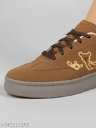 Shoetopia Girls Sneakers Brown 