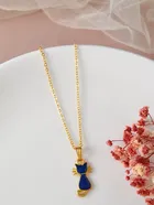Gold Plated Chain & Pendant for Women & Girls 