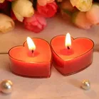Heart Shaped Unscented Candles 