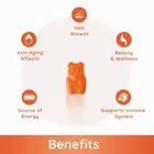 Purna Gummies Superfruits Collagen Mixed Fruit Flavor Gummies For Hair and Skin 