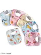 Baby Bibs Baby Apron 5 Pcs Chit Buttoned Waterproof