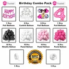 Minnie Mouse Theme 4th Happy Birthday Decoration,Multicolour,Set Of 1