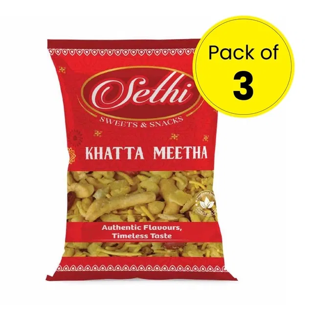 सेठी खट्टा मीठा 3X75 g (पैक ऑफ़ 3)