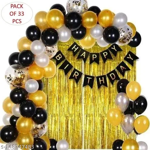 45 Pcs Balloons Decoration Kit, Multicolour, Set of 1